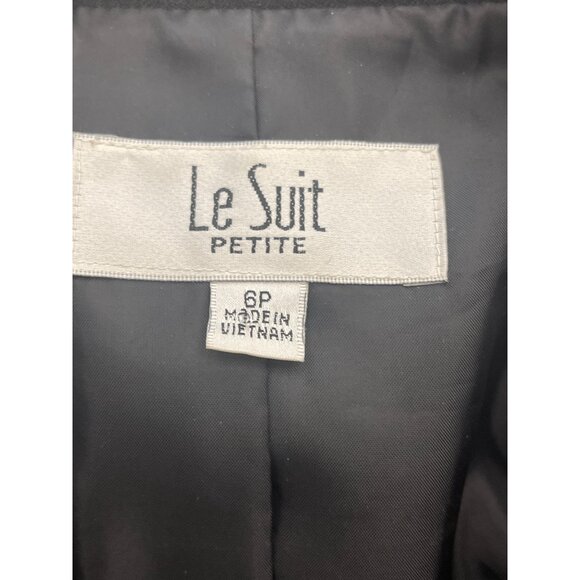 Le Suit Petite Women Gray Professional 2 Pcs Skirt Suit Set Size 6P - Picture 12 of 12